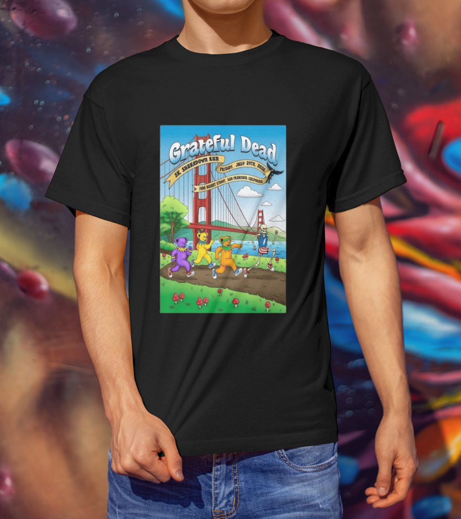 Grateful Dead 5K Shakedown Run July 24 2026 San Francisco California T-Shirt