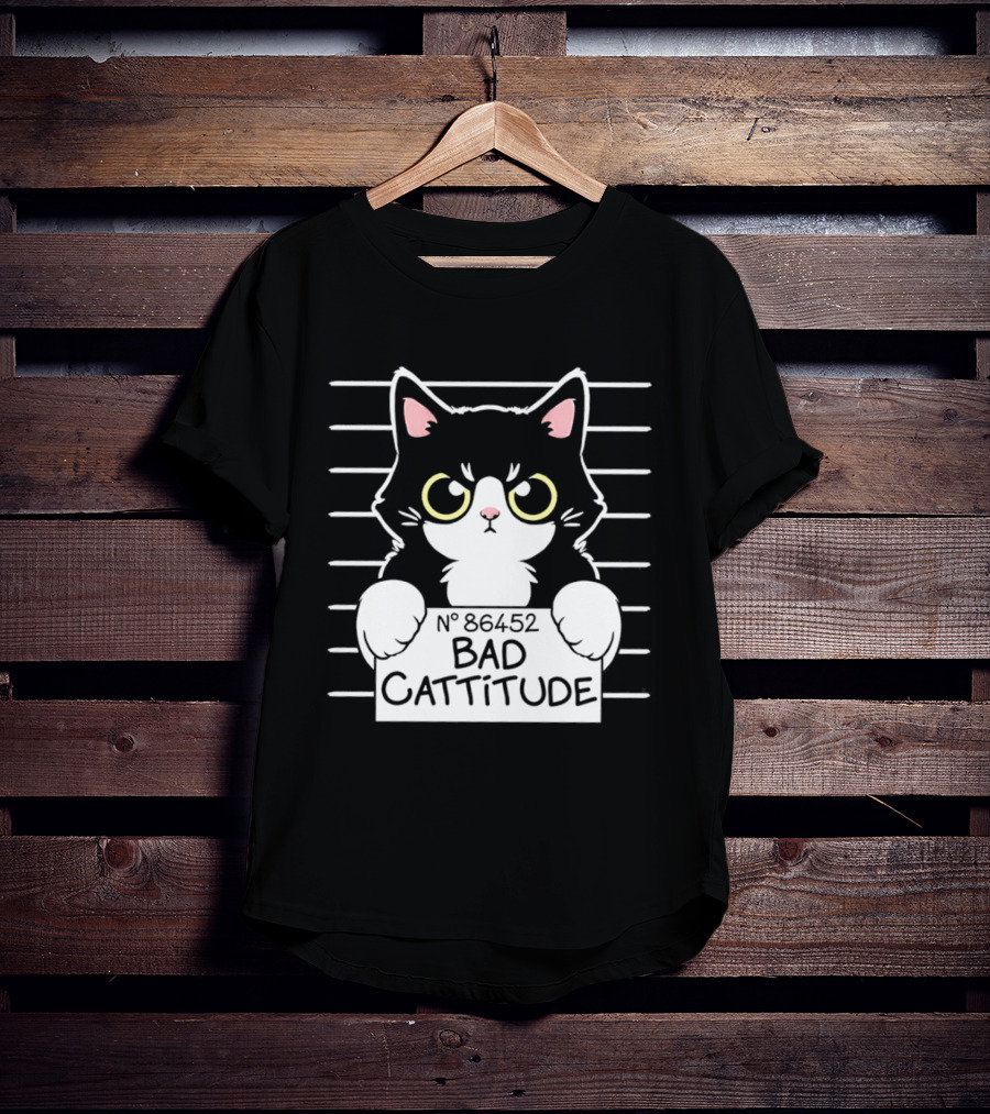 Bad Cattitude Cat Shot N° 35452 T-Shirt