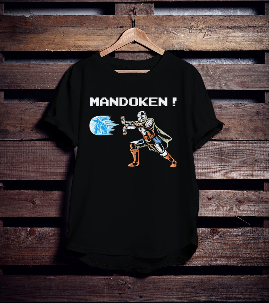 Mandoken The Mandalorian Grogu Force Move Fusion T-Shirt