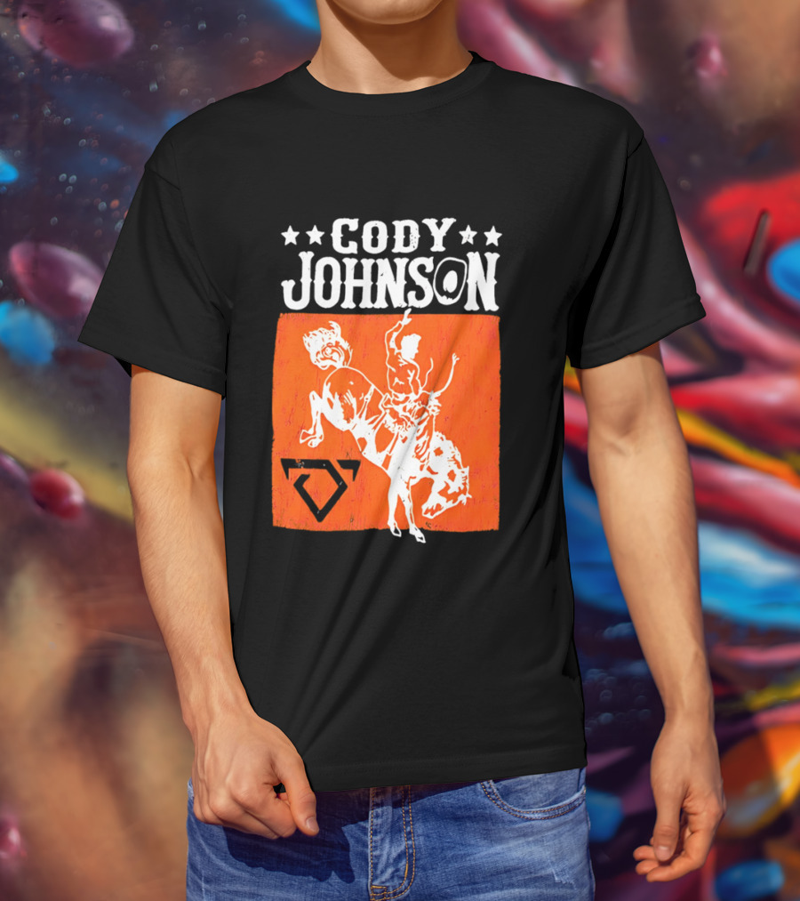 Cody Johnson Cowboy Rodeo Bucking Horse Vintage Western T-Shirt