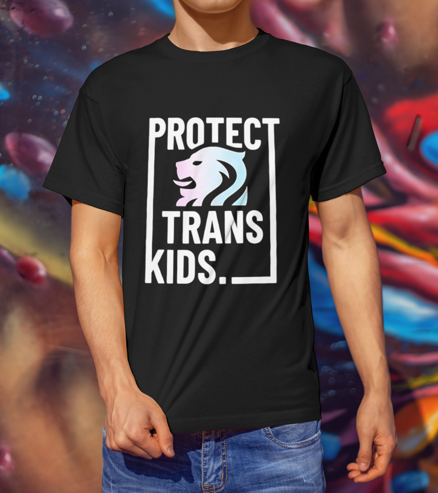 Protect Trans Kids Lion T-Shirt