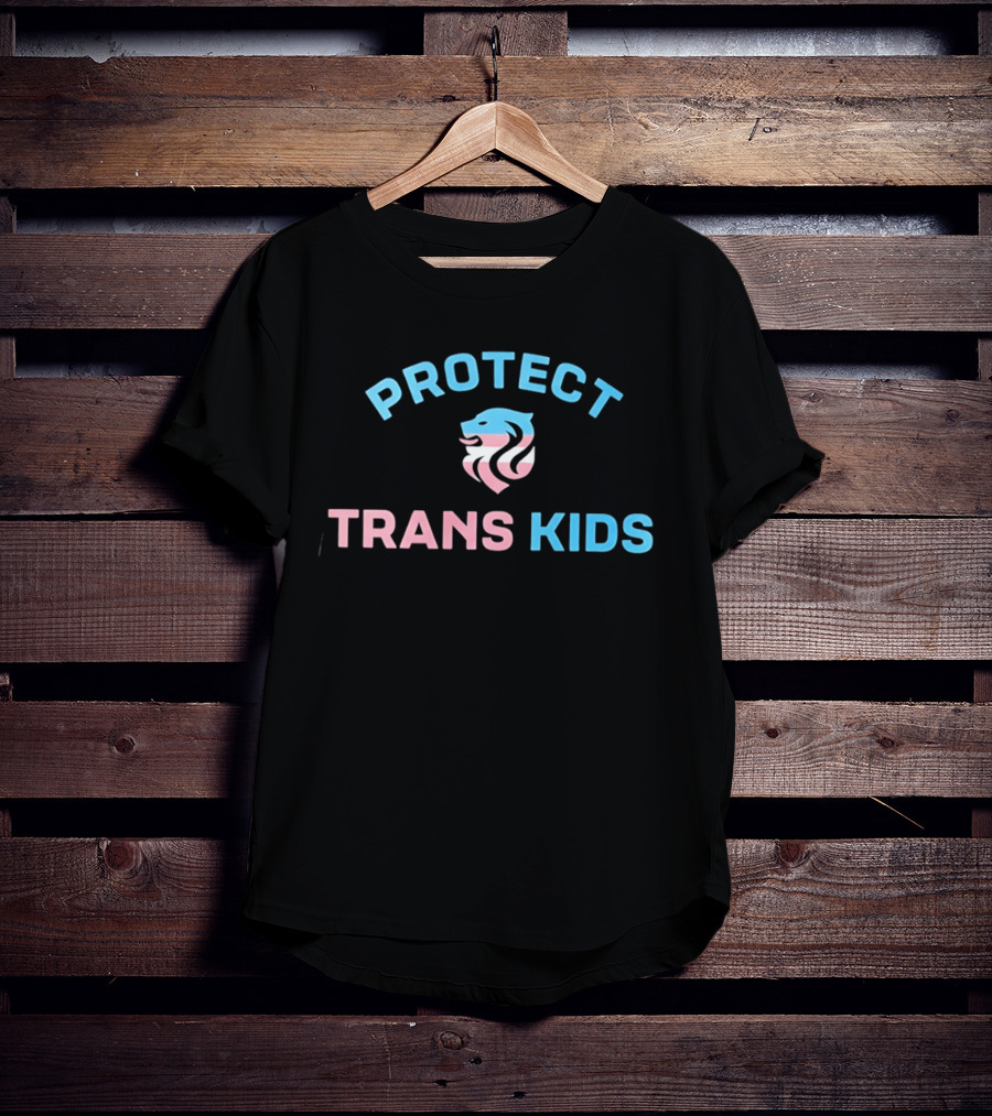 Protect Trans Kids Lion With Pink Blue Colors Megan Rapinoe T-Shirt