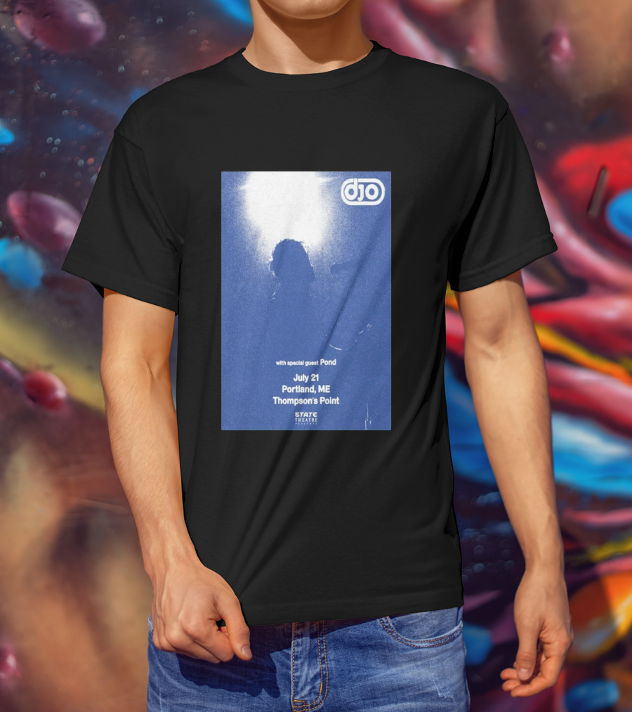 Djo July 21 Portland ME Thompson's Point State Theatre With Special Guest Pond T-Shirt