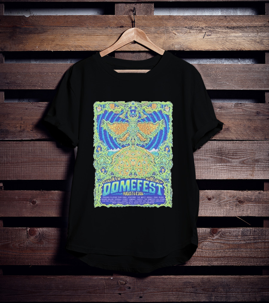 Domefest Line Up At ACE Adventure Resort In New River Gorge West Virginia On August 6 8 2026 T-Shirt
