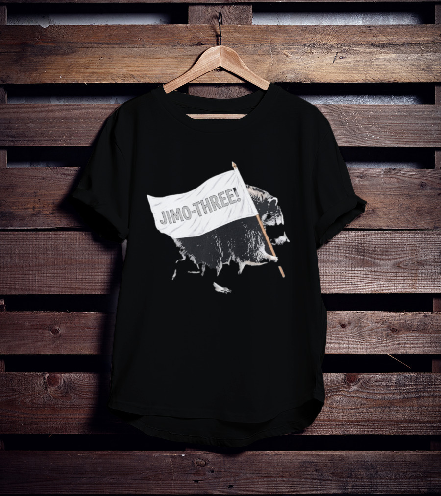 Jimothy Raccoon Seattle Storm Jimo Three Flag T-Shirt