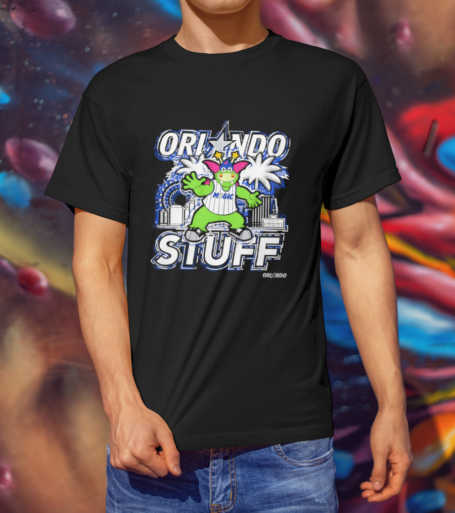 Orlando Magic Stuff Mascot NBA Basketball Fantasy Fun T-Shirt