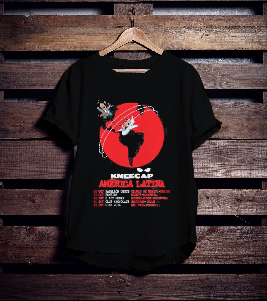 Kneecap América Latina 2026 Tour Dates Oct 15 Mexico City Bogotá Buenos Aires Santiago São Paulo T-Shirt