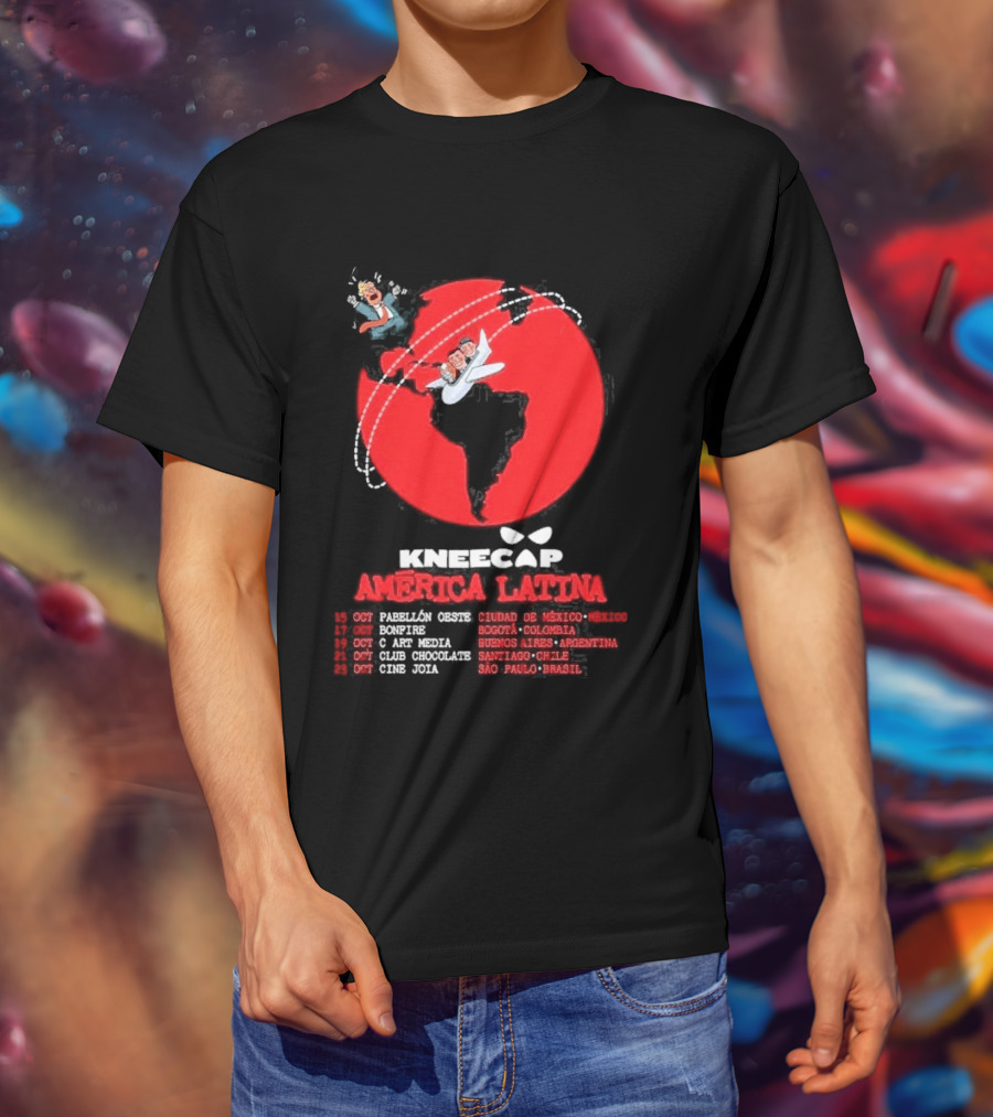 Kneecap América Latina 2026 Tour Dates Oct 15 Mexico City Bogotá Buenos Aires Santiago São Paulo T-Shirt
