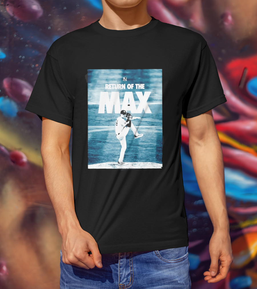 Return Of The Max Fried New York Yankees 54 MLB Pitching Action T-Shirt