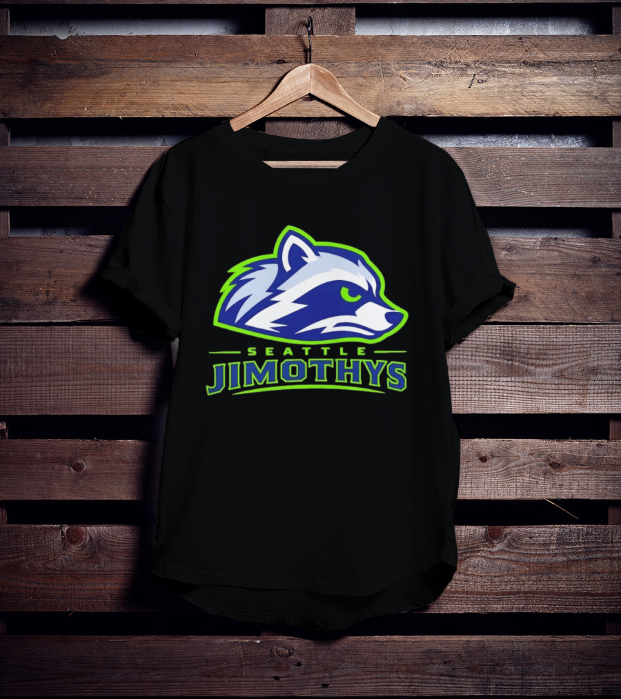 Seattle Jimothys Raccoon Trash Panda Meme Seahawks T-Shirt