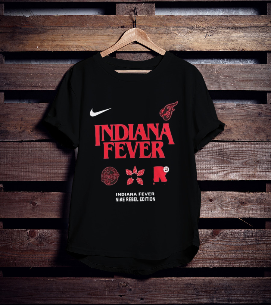 Nike Indiana Fever Rebel Edition Stranger Things Inspired 2 Sided T-Shirt