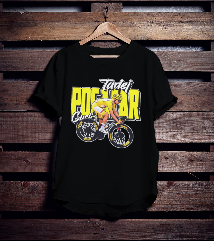 Tadej Pogačar Cyclist Colnago Yellow Jersey T-Shirt