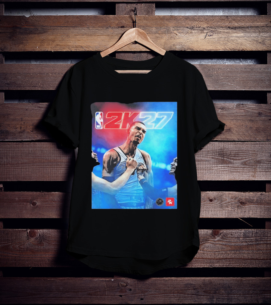 Victor Wembanyama NBA 2K27 Cover Athlete Basketball Gaming 2K Sports T-Shirt