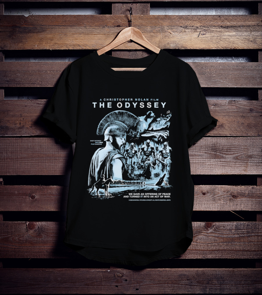 Christopher Nolan Film The Odyssey Offering Of Peace Act Of War T-Shirt