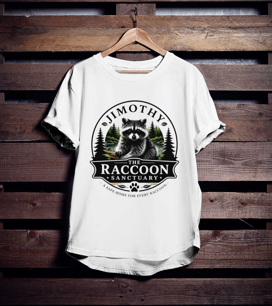 Jimothy Raccoon Sanctuary A Safe Home For Every Raccoon T-Shirt