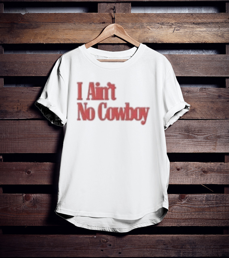 Luke Combs Nicole I Ain't No Cowboy Bold Red T-Shirt