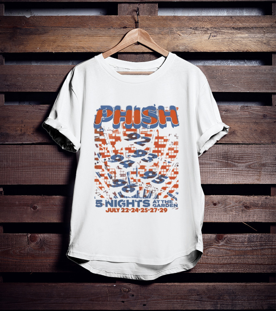 Phish Five Nights At Madison Square Garden New York City July 22 To 29 2026 Fourth Edition Knicks T-Shirt