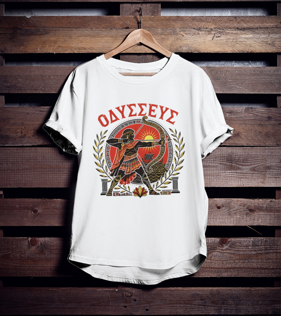 Odysseus Bow Greek Mythology Warrior Archery 2026 T-Shirt