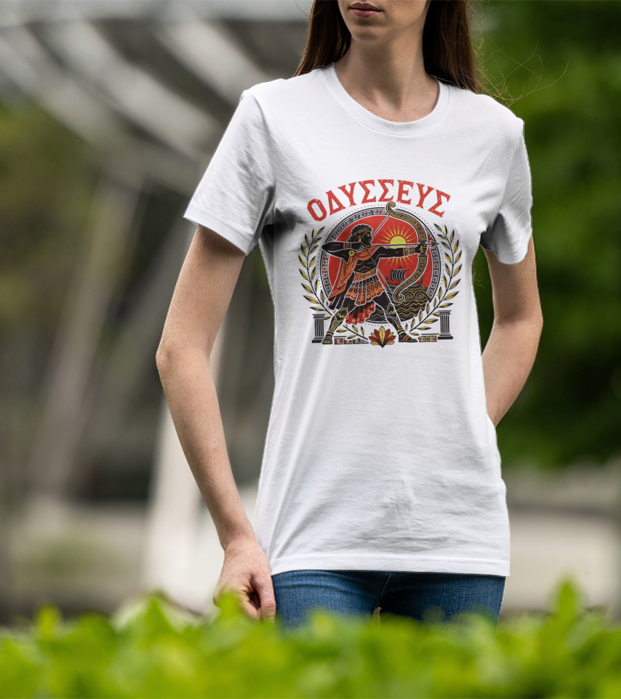 Odysseus Bow Greek Mythology Warrior Archery 2026 T-Shirt
