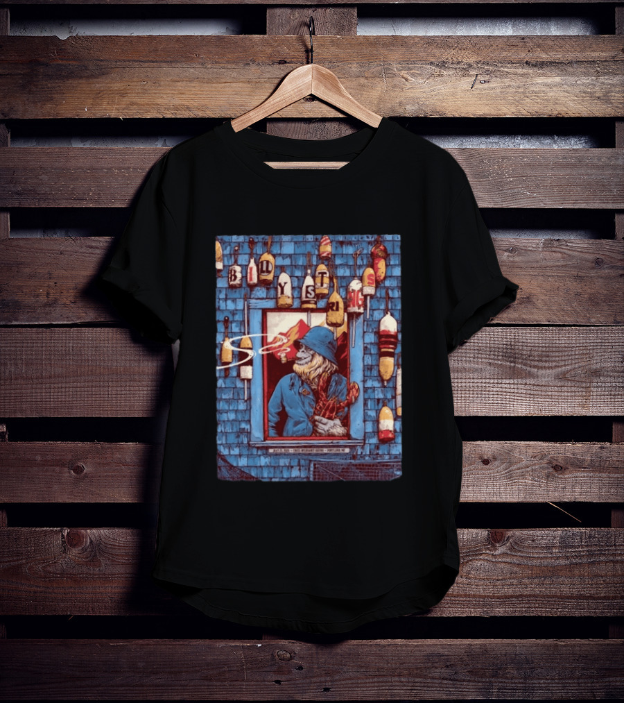 Billy Strings Portland ME 2026 Night 2 Event Cross Insurance Arena July 25 Dan Dippel Coastal Fisherman T-Shirt