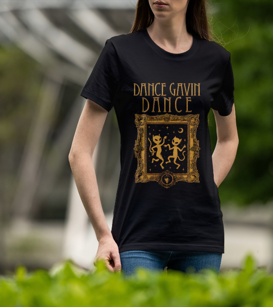 Dance Gavin Dance Alien Cats Framed Celestial Dance T-Shirt