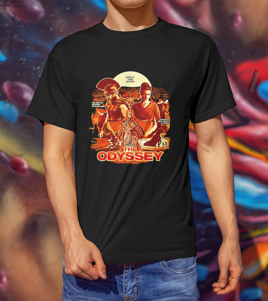 The Odyssey Defy The Gods Offering Of Peace Into Act Of War T-Shirt