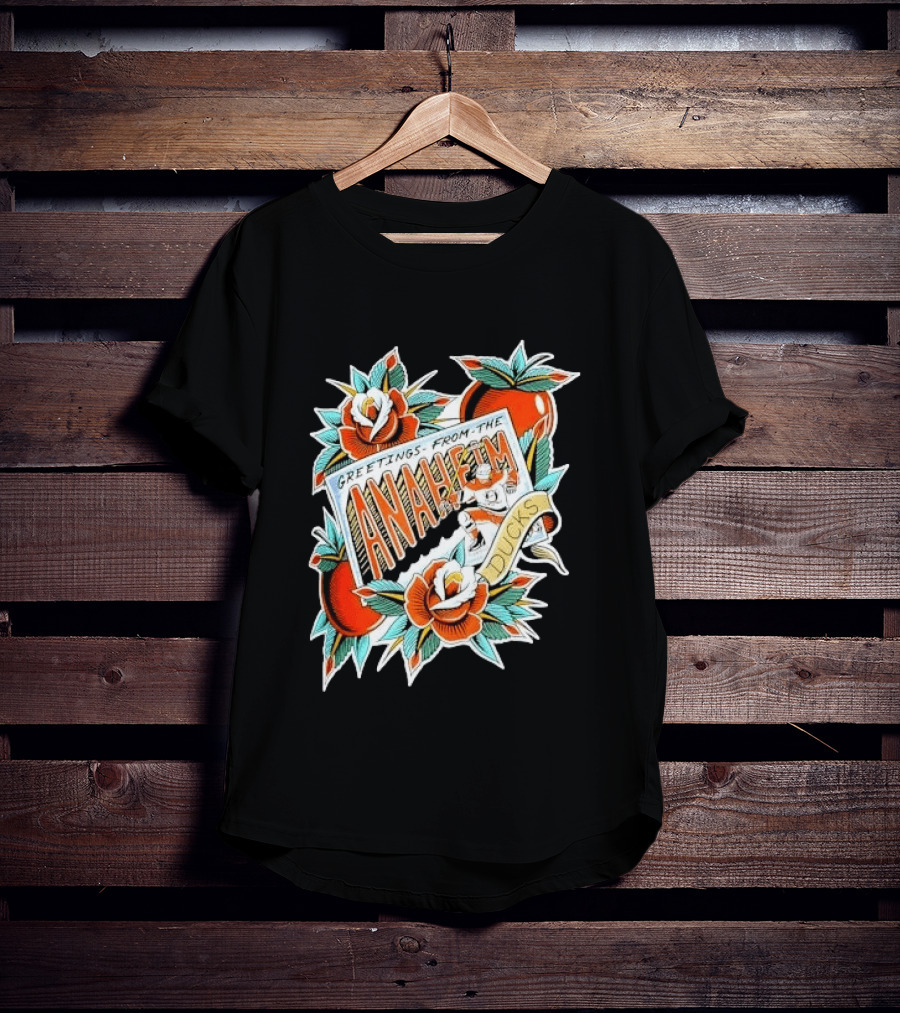 Greetings From The Anaheim Ducks Hockey Tattoo T-Shirt