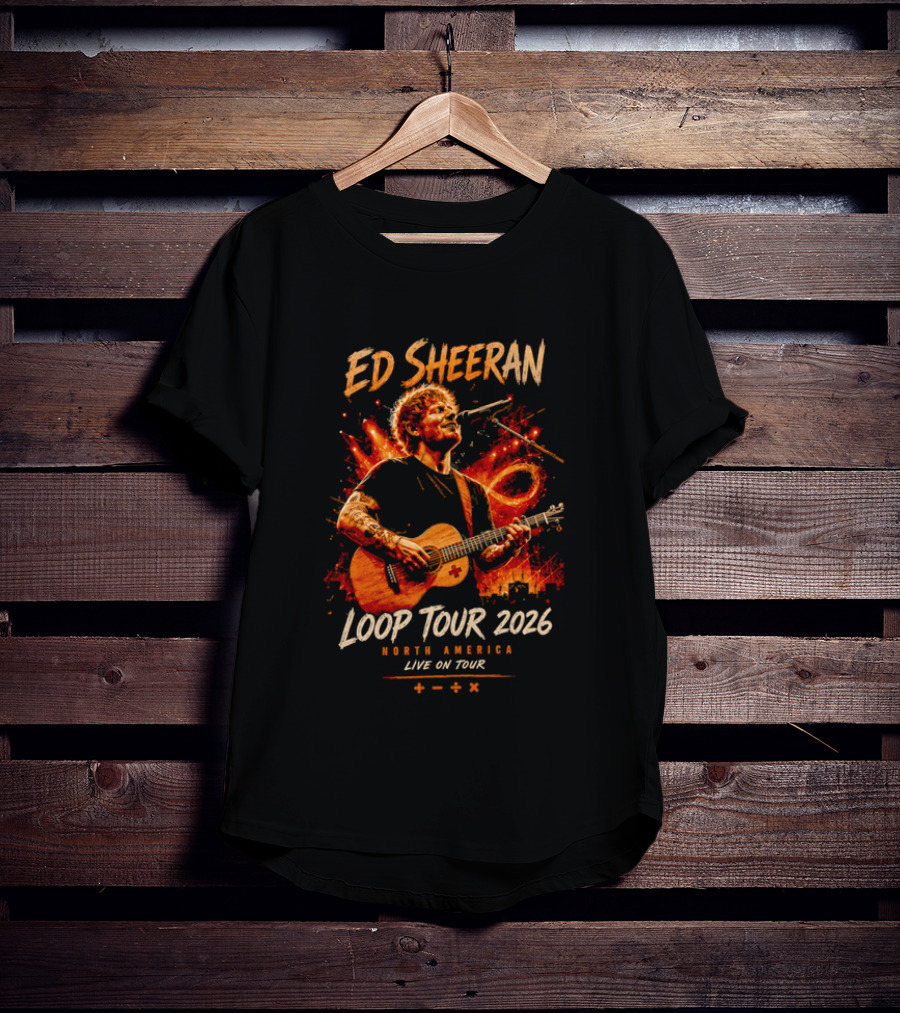Ed Sheeran Loop Tour 2026 North America Live On Tour Plus Divide Multiply T-Shirt