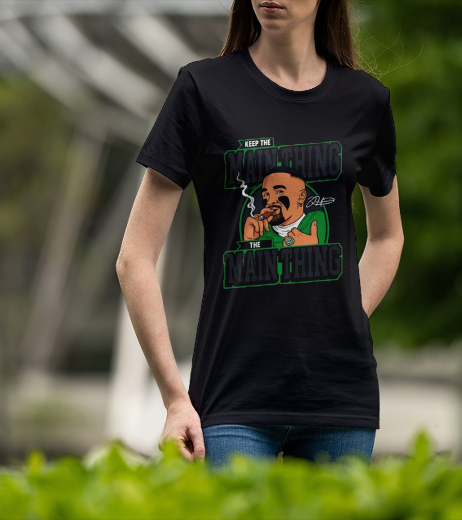 Keep The Main Thing Mascot Smoking Cigar Sports T-Shirt