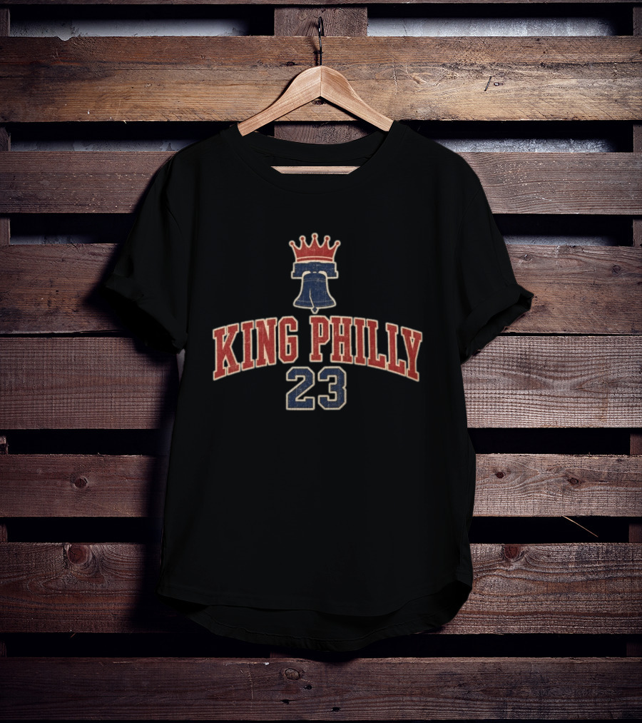 King Philly 23 Crown Bell LeBron James Philadelphia T-Shirt