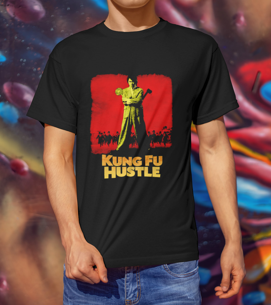Kung Fu Hustle Axe Lollipop Scene Red T-Shirt