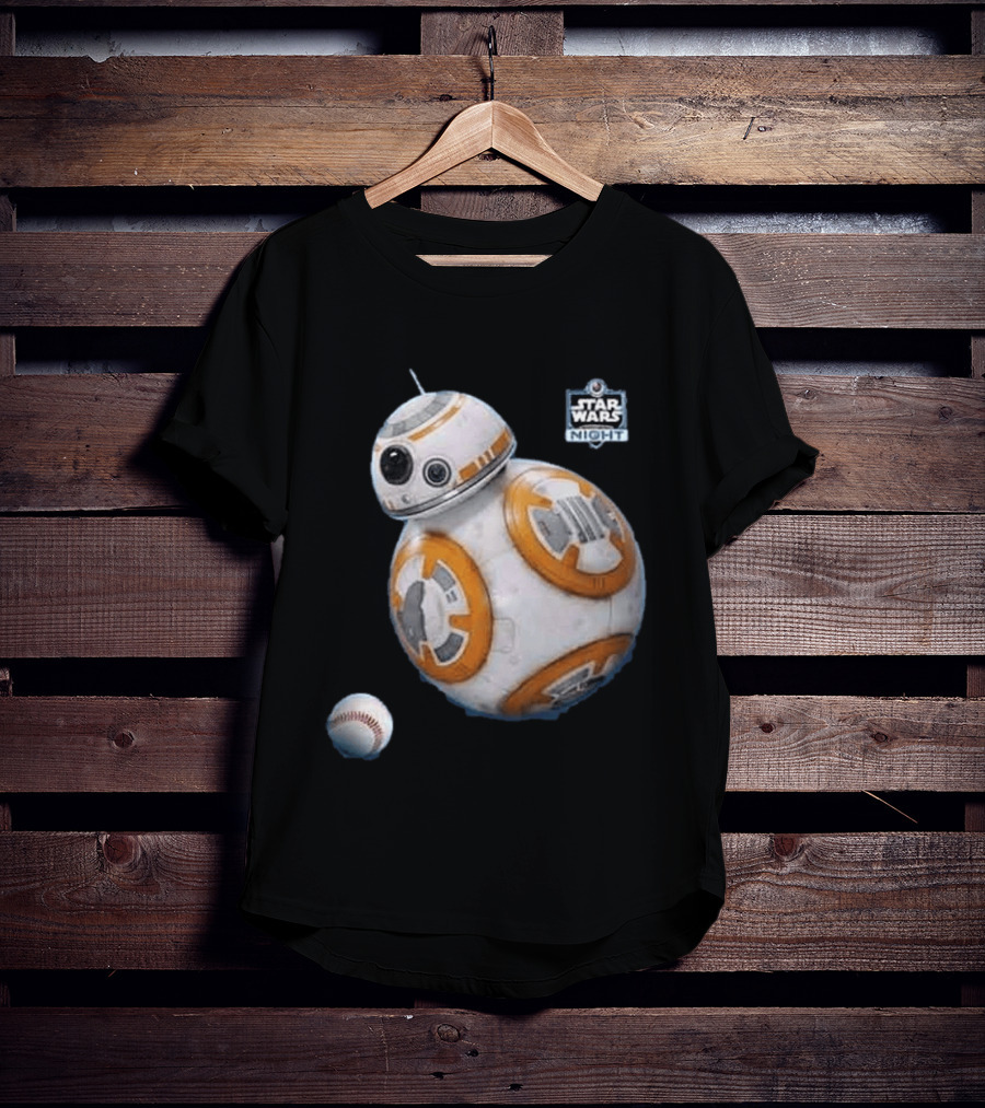 Star Wars Night BB 8 Baseball Event T-Shirt