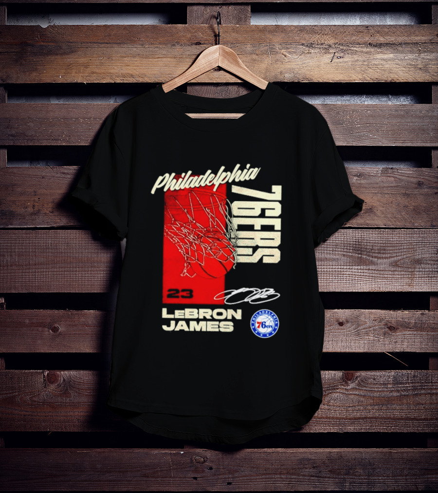 LeBron James 23 Philadelphia 76ers Basketball T-Shirt