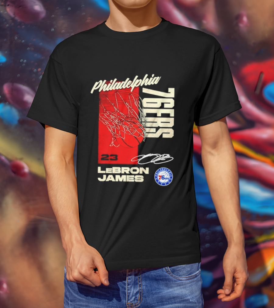LeBron James 23 Philadelphia 76ers Basketball T-Shirt