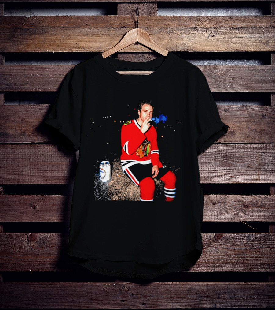 Patrick Kane Chicago Blackhawks Showtime Smoking Retro Aesthetic T-Shirt