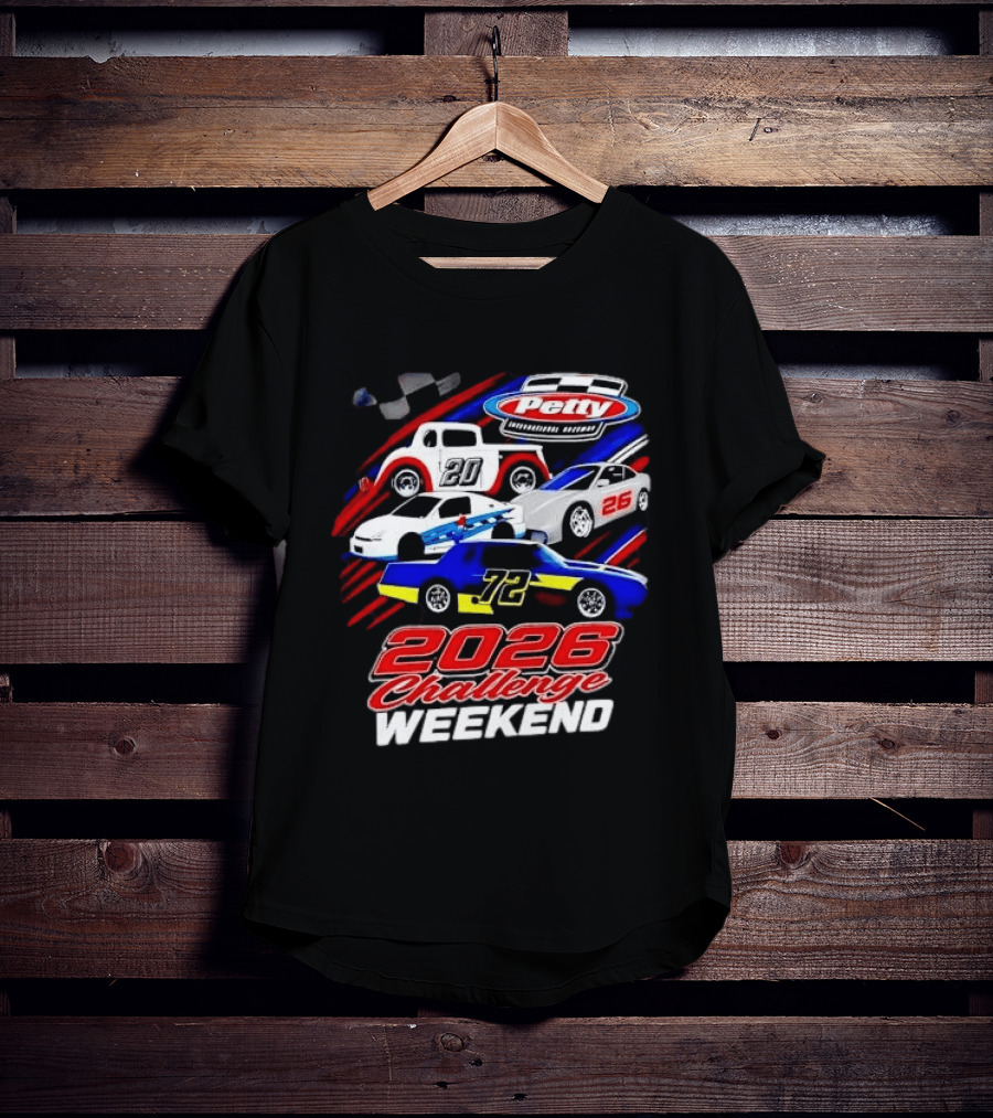 Petty International Raceway 2026 Challenge Weekend Race Cars 20 26 72 T-Shirt