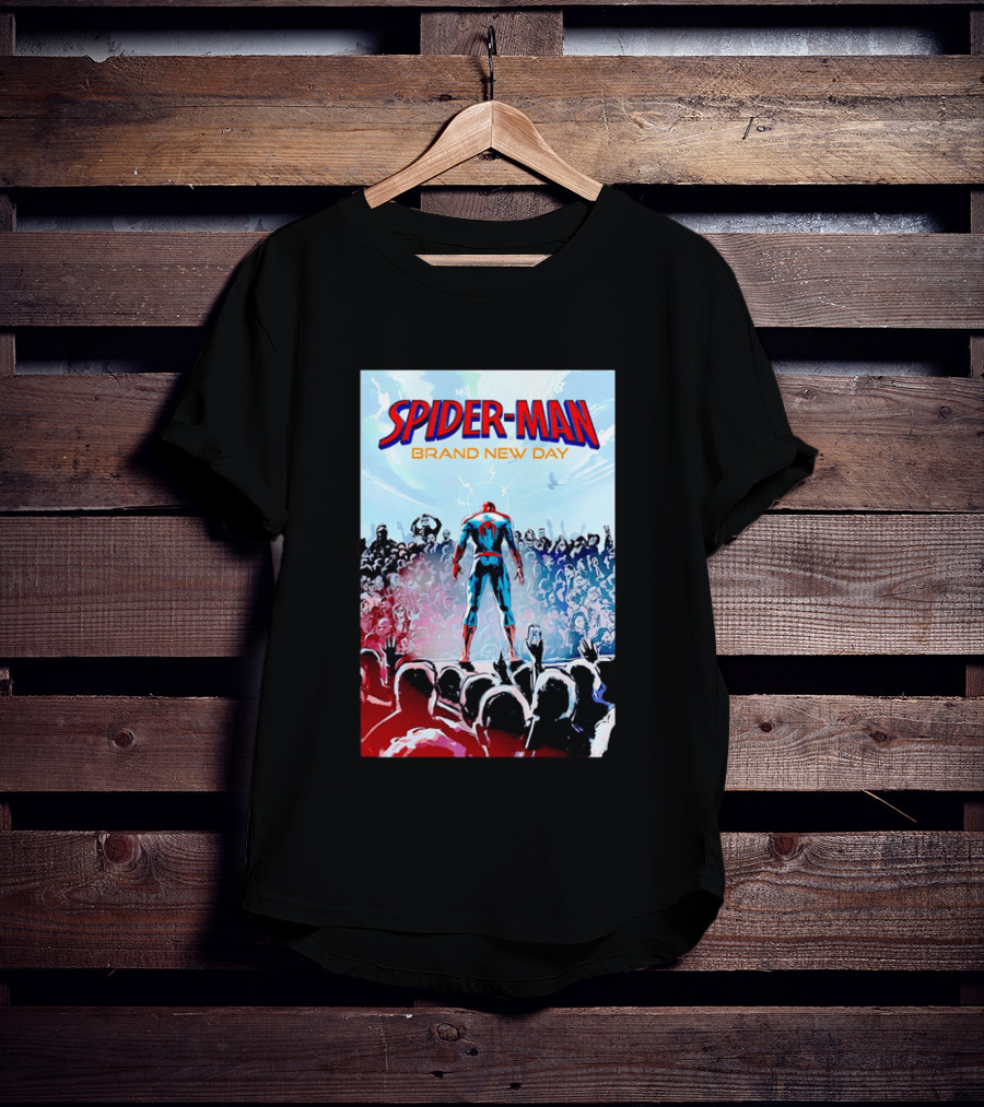 Spider Man Brand New Day Crowd Marvel T-Shirt