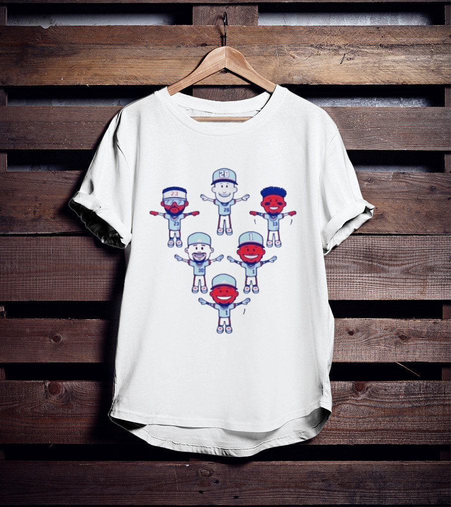 Chris Sale Keep Flying 2 Baseball Cartoon Characters With Numbers T-Shirt