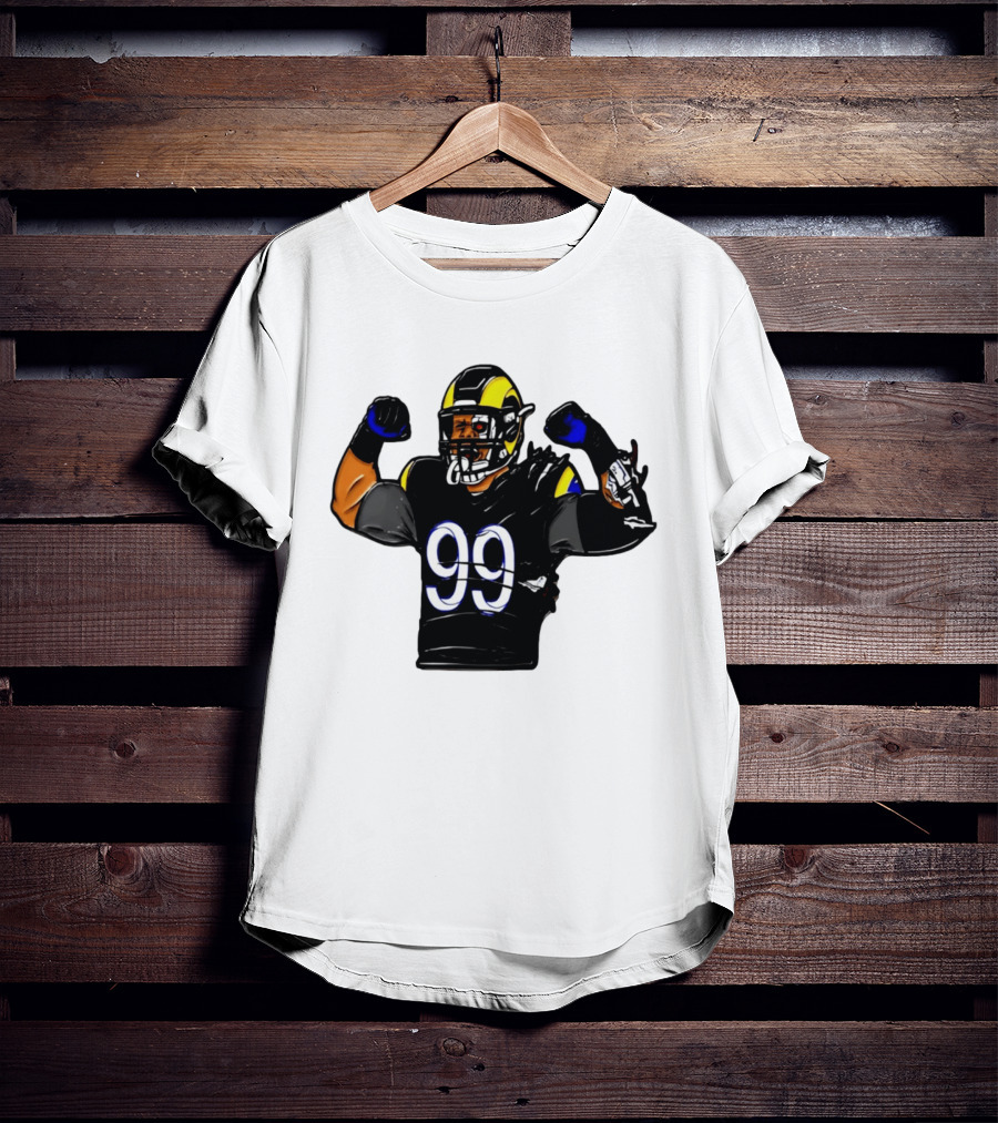 Los Angeles Rams Cyborg Player Cyber Beast 99 Football T-Shirt