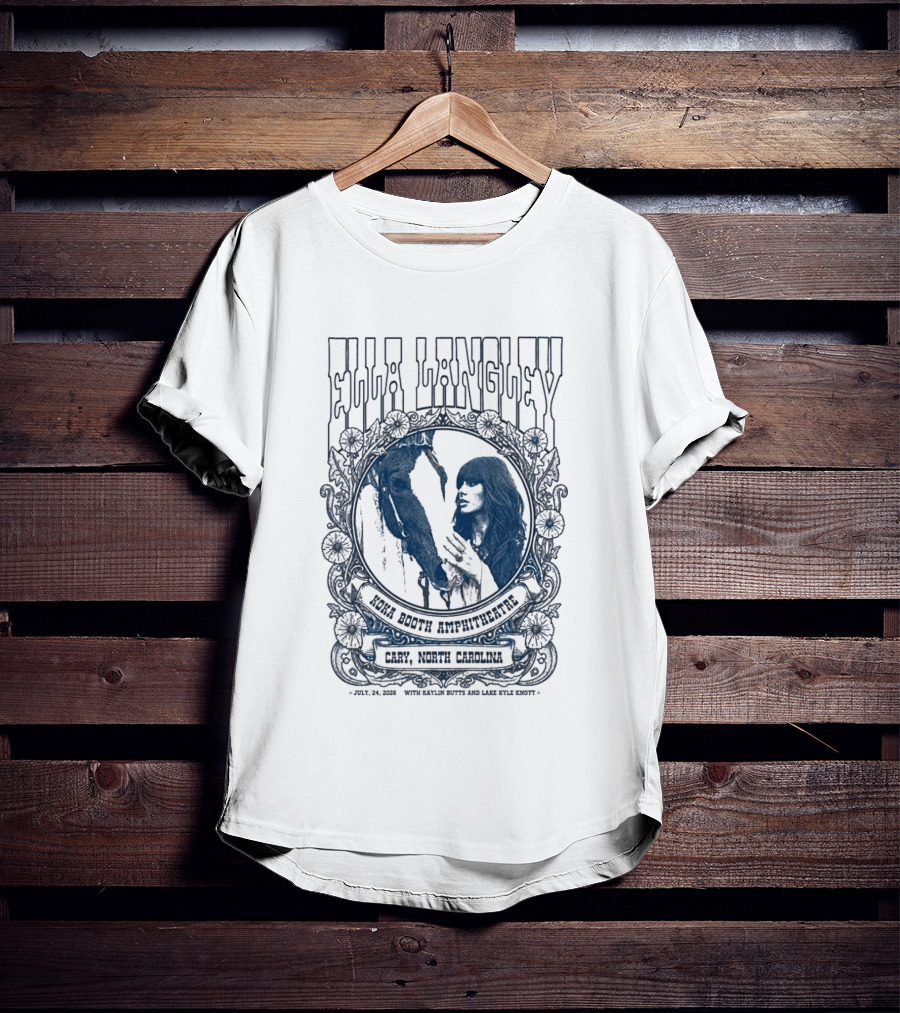 Ella Langley Kaylin Butts Lake Kyle Knott Live Koka Booth Amphitheatre Cary NC 2026 T-Shirt