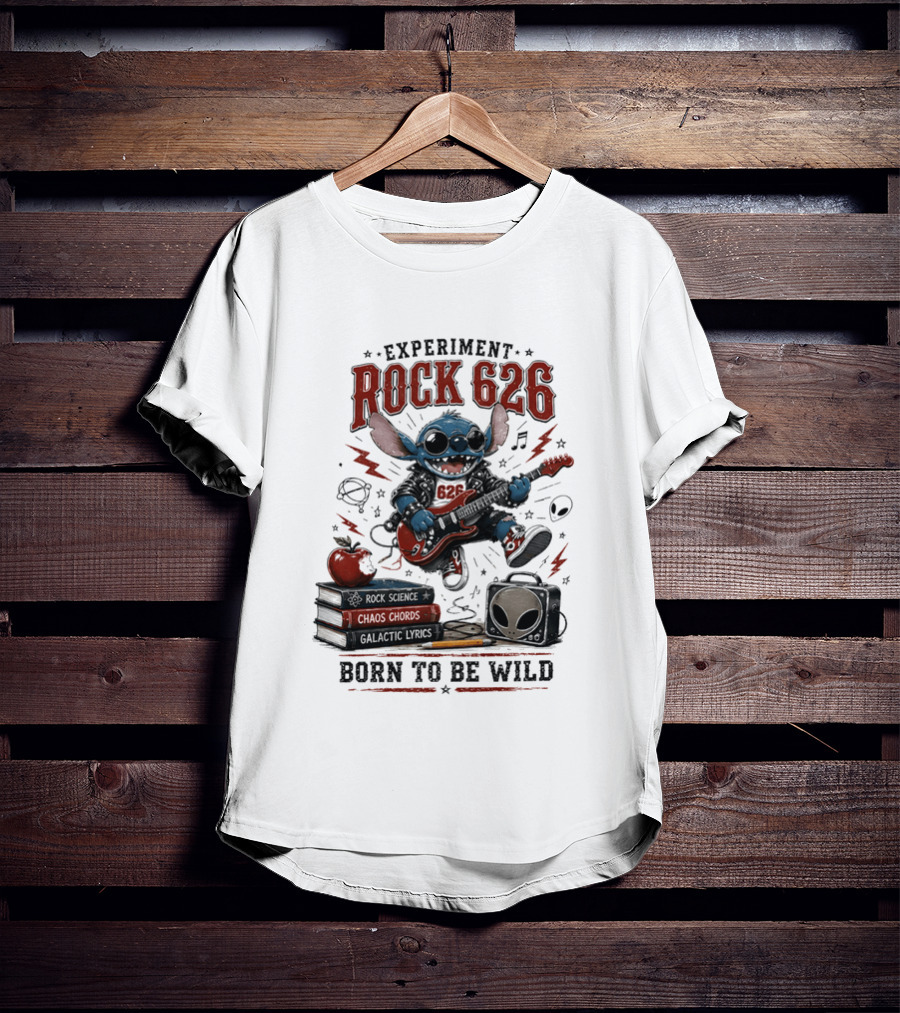 Experiment Rock 626 Born To Be Wild Music Science Chaos Chords Galactic Vibes T-Shirt