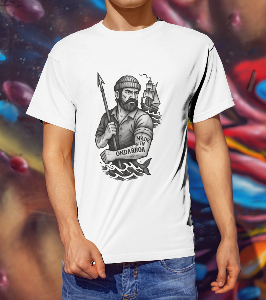 Inigo Martinez Basque Planet Made In Ondarroa Sailor And Ship T-Shirt