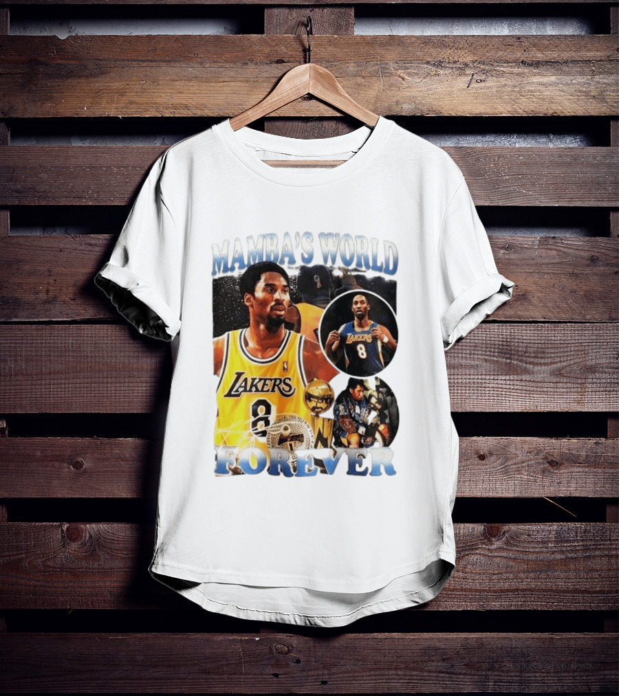 Mamba's World Forever Lakers Kobe Bryant 8 T-Shirt