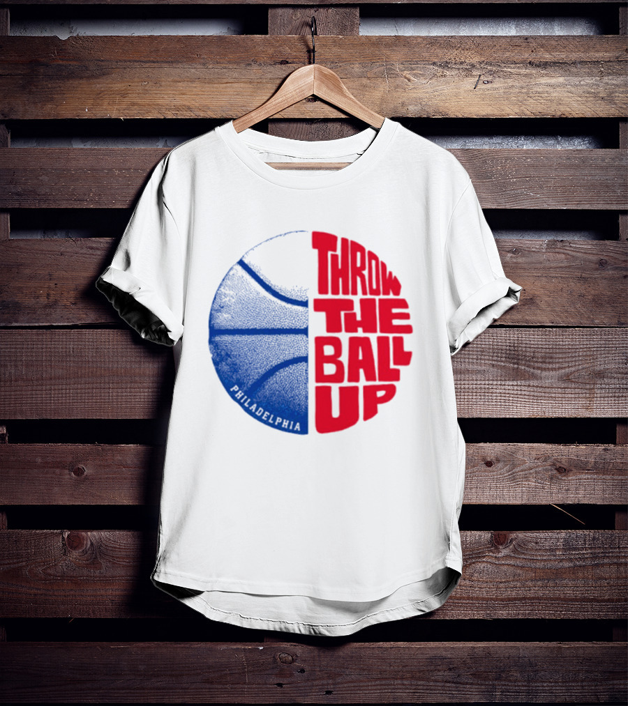 LeBron James Philadelphia 76ers Throw The Ball Up Basketball T-Shirt