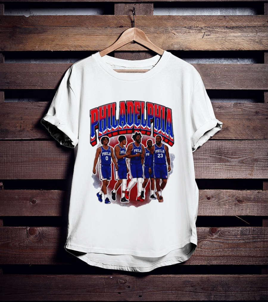 Philadelphia Basketball Starting 5 PHILA 23 0 T-Shirt