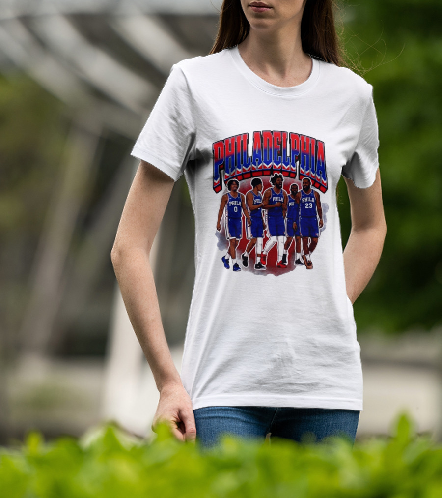 Philadelphia Basketball Starting 5 PHILA 23 0 T-Shirt