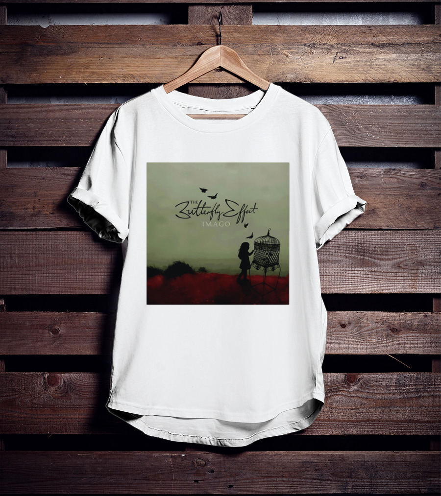 The Butterfly Effect IMAGO Silhouette With Birdcage And Butterflies T-Shirt