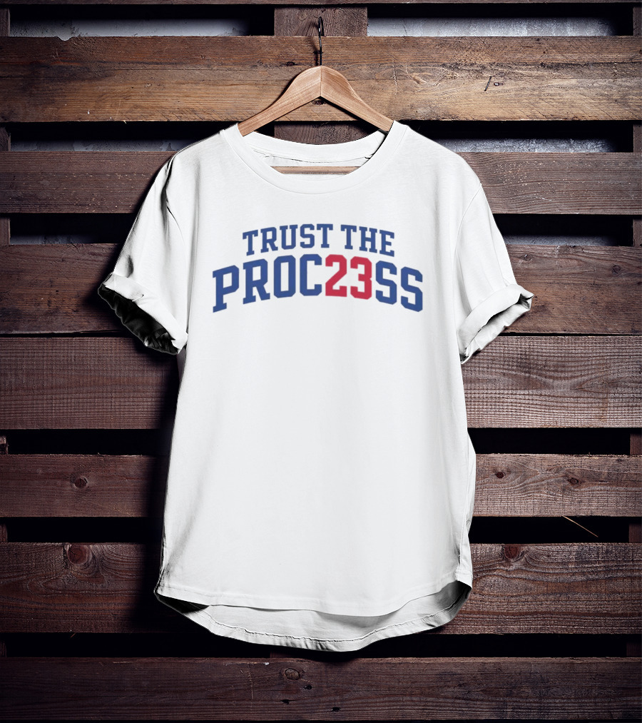 TRUST THE PROC23SS Basketball 23 Blue Red T-Shirt