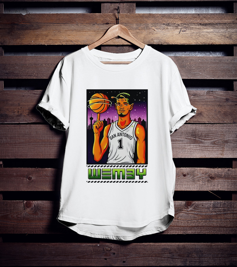 Wemby No 1 San Antonio Basketball Alien T-Shirt