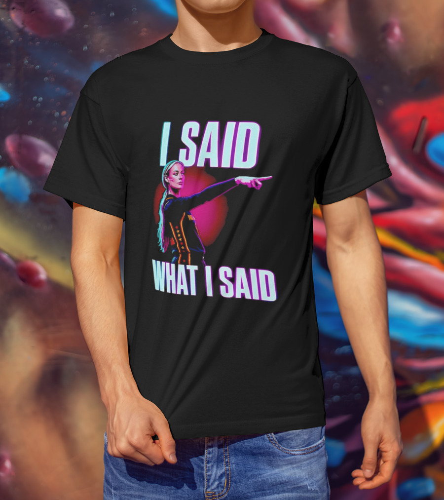 Sophie Cunningham I Said What I Said Pointing Indiana Fever WNBA Basketball T-Shirt